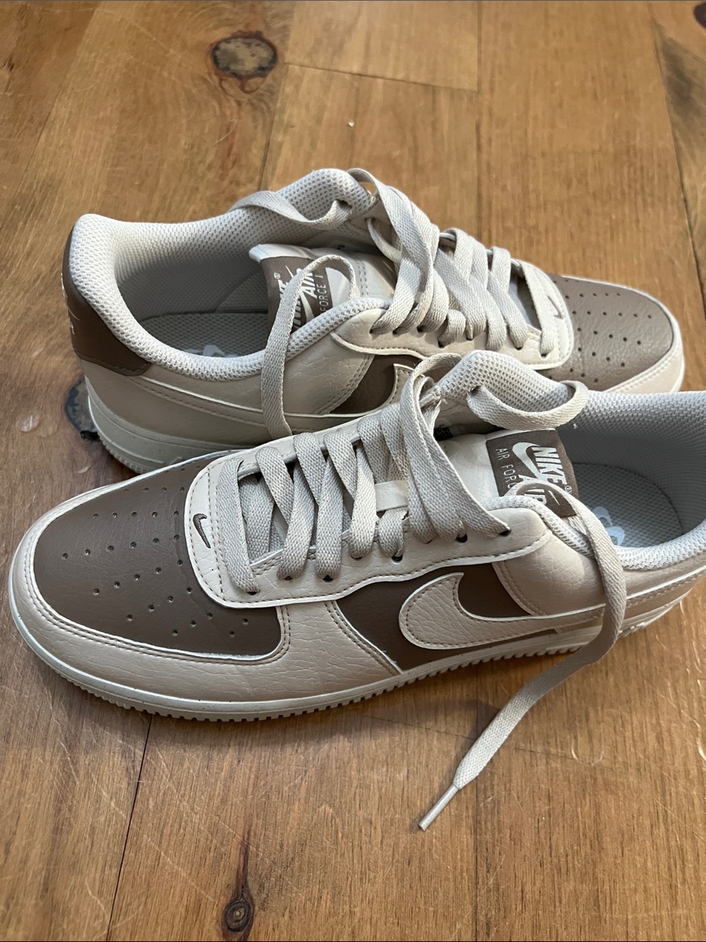 Nike Women’s Low-Top Sneakers in Brown and White